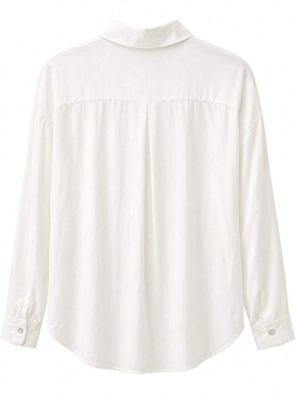 Mango White Long Sleeve Flowy Top (Size M) - Picture 3 of 4
